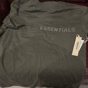 ESSENTIALS FEAR OF GOD Off-Black Men's Tee